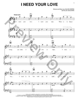 I Need Your Love piano sheet music cover